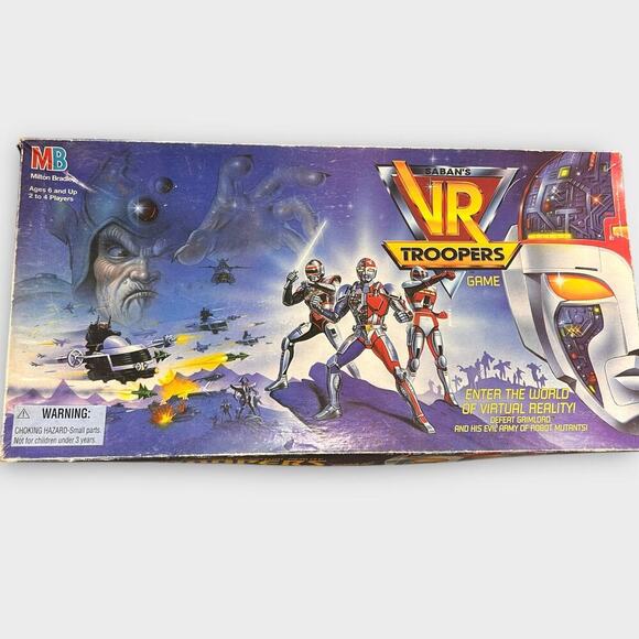 Vintage 1994 VR Troopers Board Game-COMPLETE! 1990s Saban Power Rangers - Picture 1 of 6